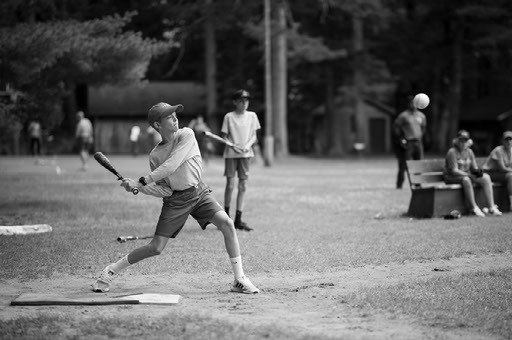 RAC Competitions Baseball Image 9 Red Arrow Camp Competitions Baseball Swing